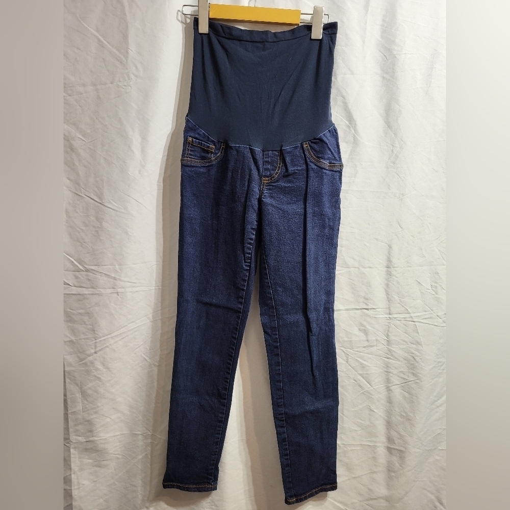 Maternity-Indigo Blue,  Blue Jeggings, Size P Medium, See Pic For Messurements